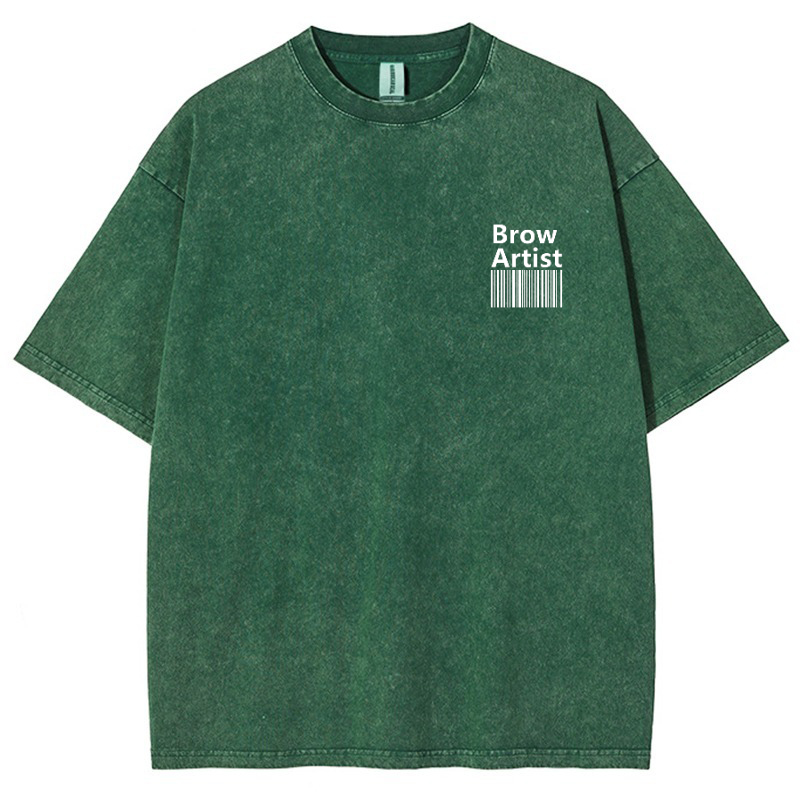 Brow Artist Vintage Snowflake Washed T-Shirt Customscool