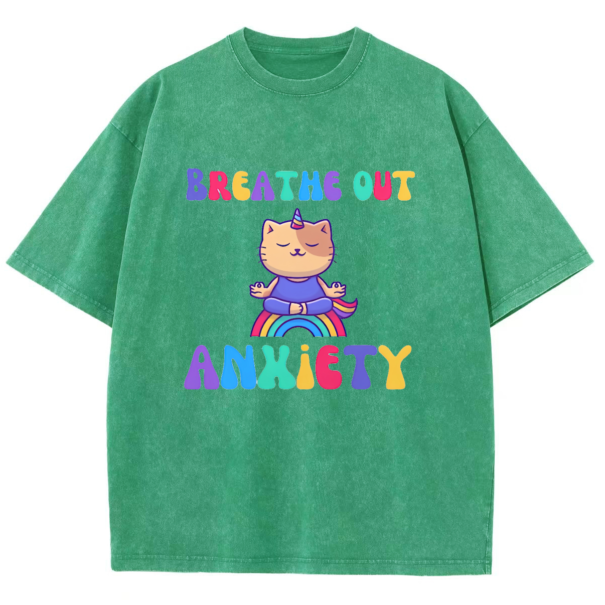 Breath Out Washed Oversized T-Shirt