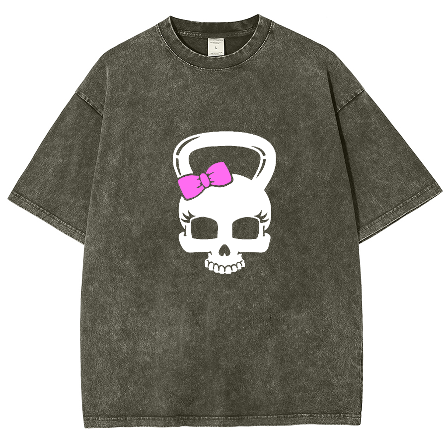 Fitness Girl Unisex Fit Washed T-Shirt
