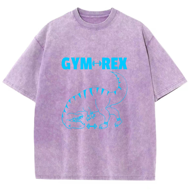 Gym Workout Weights Lifting Unisex Fit Washed T-Shirt