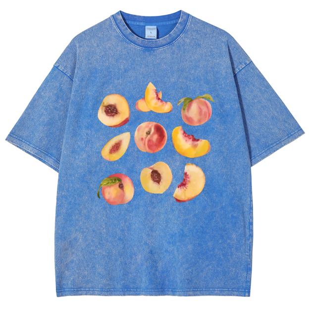 Peach Vintage Unisex Fit Washed T-Shirt