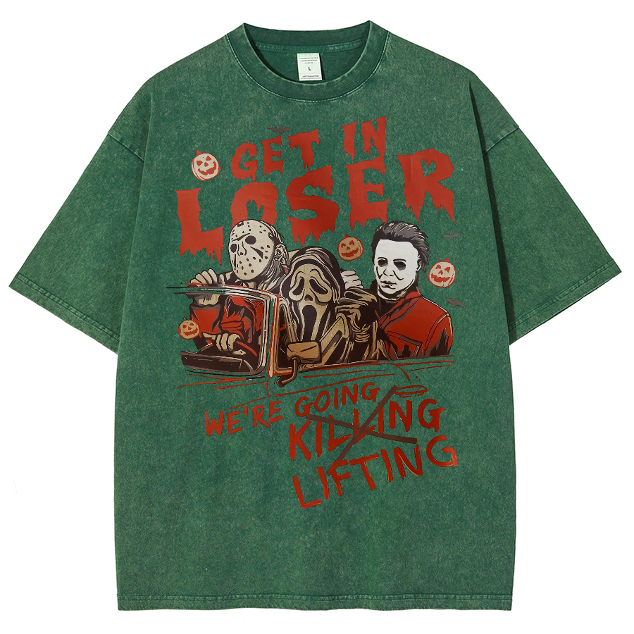 Were Going Lifting Unisex Fit Washed Oversized T-Shirt