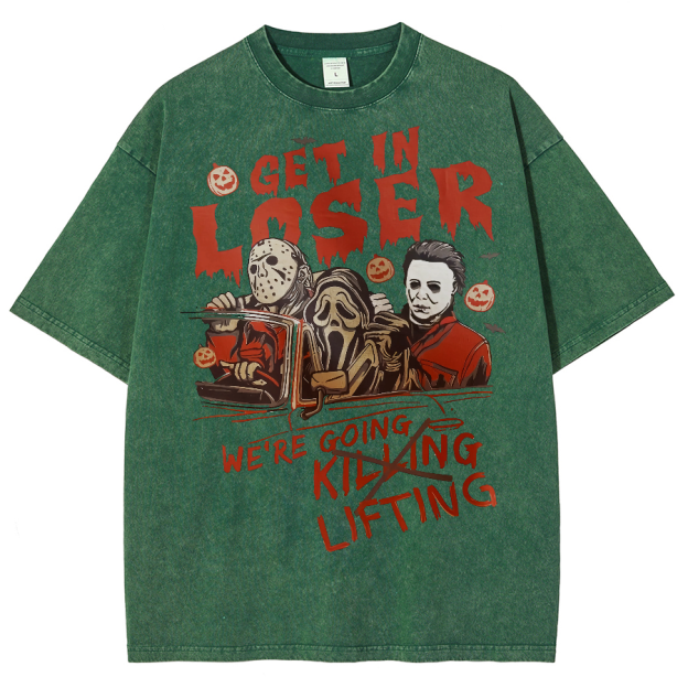Were Going Lifting Unisex Fit Washed Oversized T-Shirt