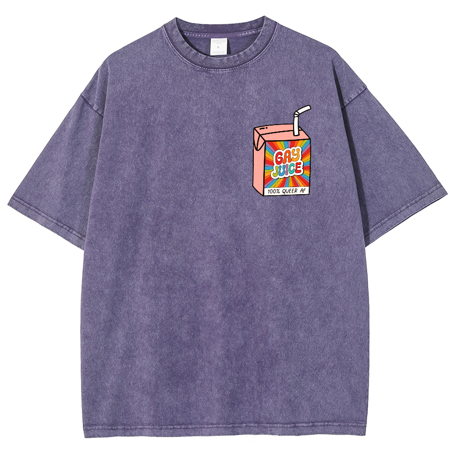 Gay Juice Washed Oversized T-Shirt