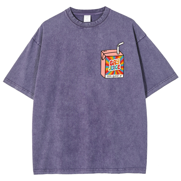 Gay Juice Washed Oversized T-Shirt