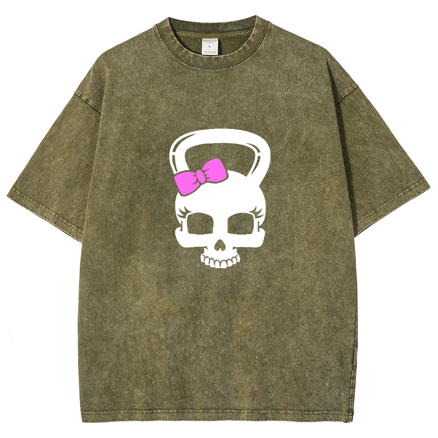 Fitness Girl Unisex Fit Washed T-Shirt