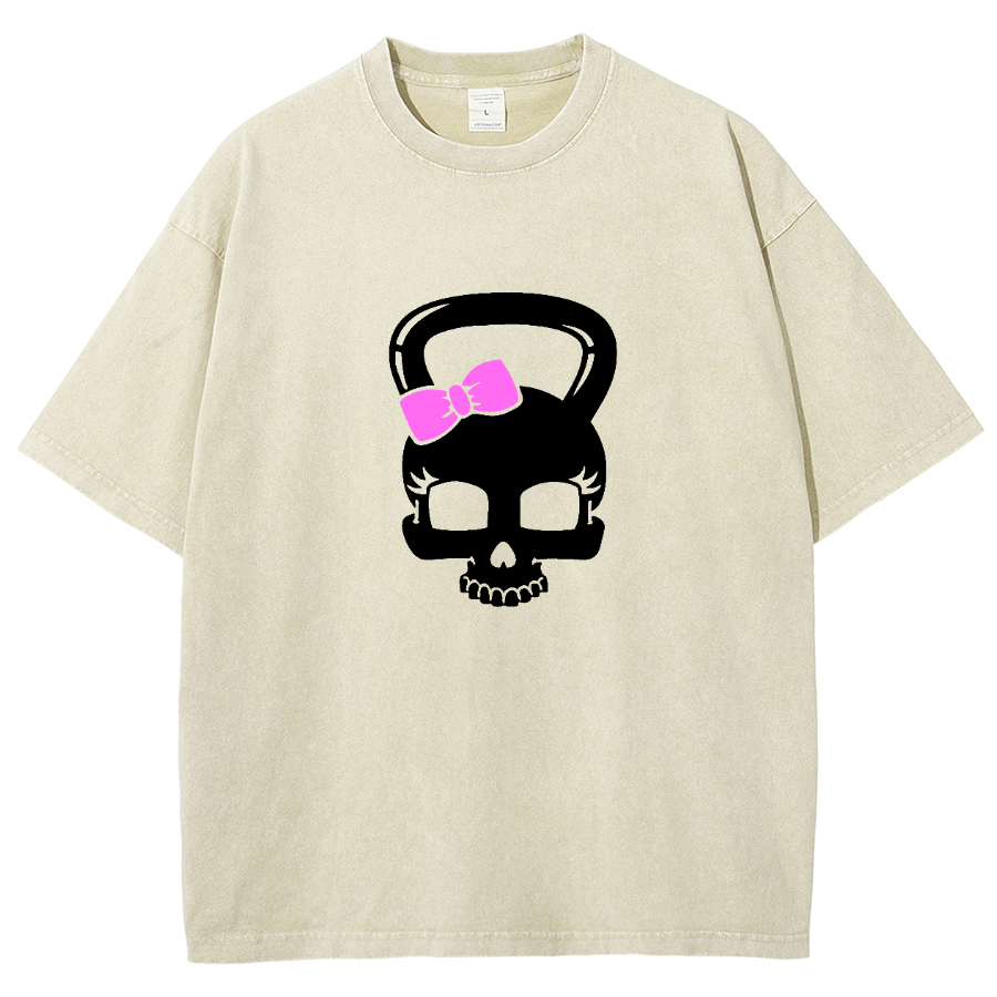 Fitness Girl Unisex Fit Washed T-Shirt
