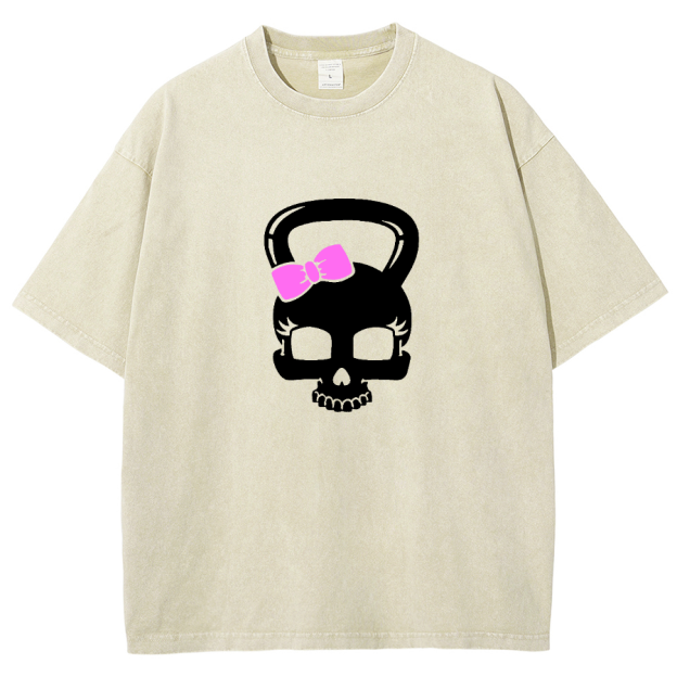 Fitness Girl Unisex Fit Washed T-Shirt