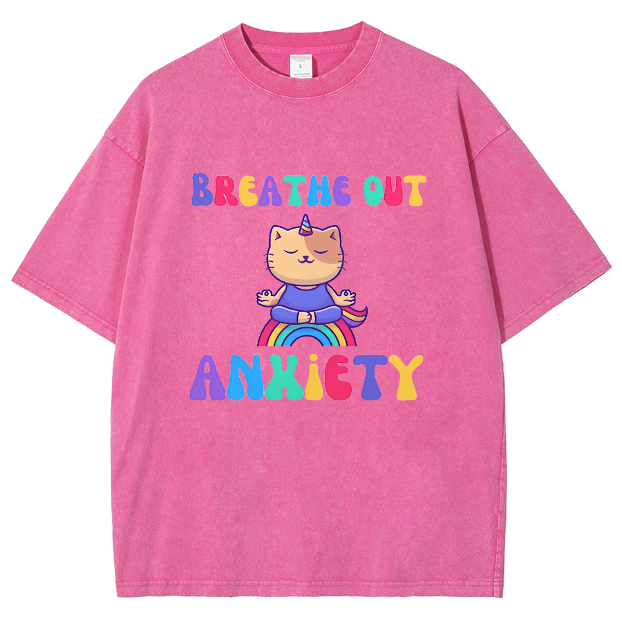 Breath Out Washed Oversized T-Shirt