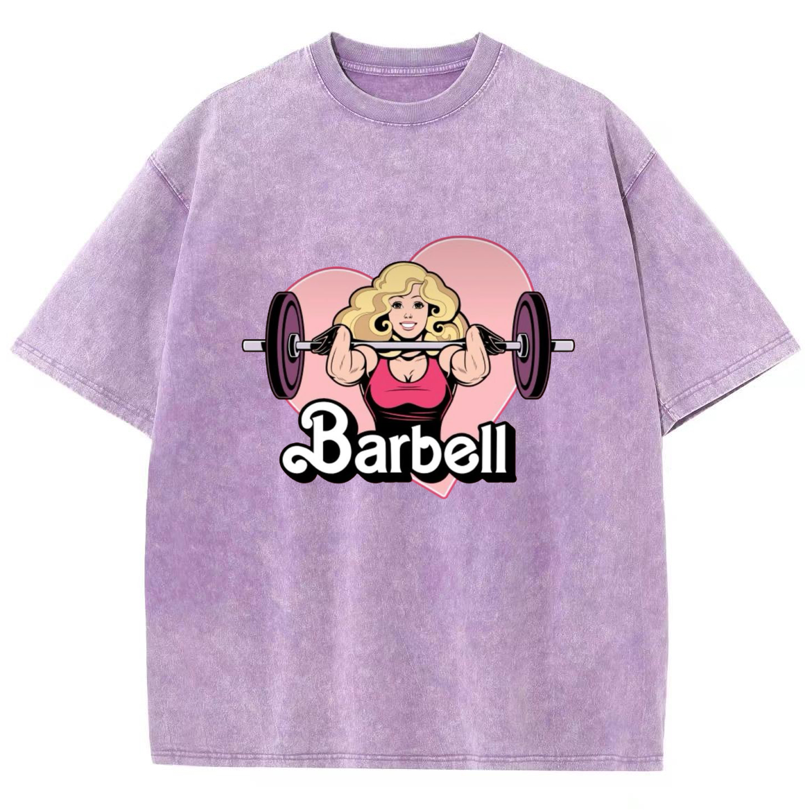 Barbell Girl Unisex Fit Washed T-Shirt