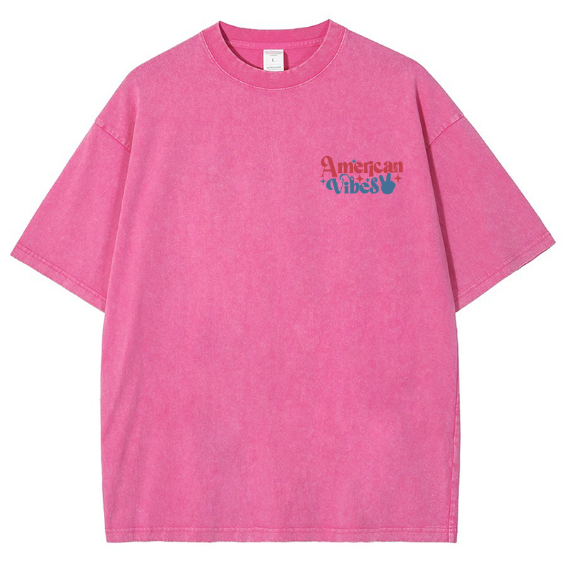 American Vibes Vintage Snowflake Washed T-Shirt