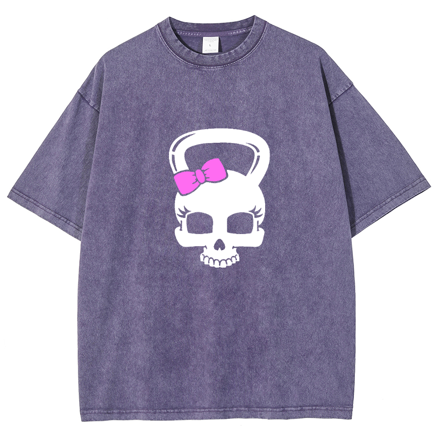 Fitness Girl Unisex Fit Washed T-Shirt