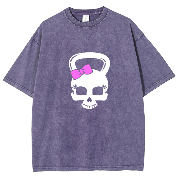 Fitness Girl Unisex Fit Washed T-Shirt