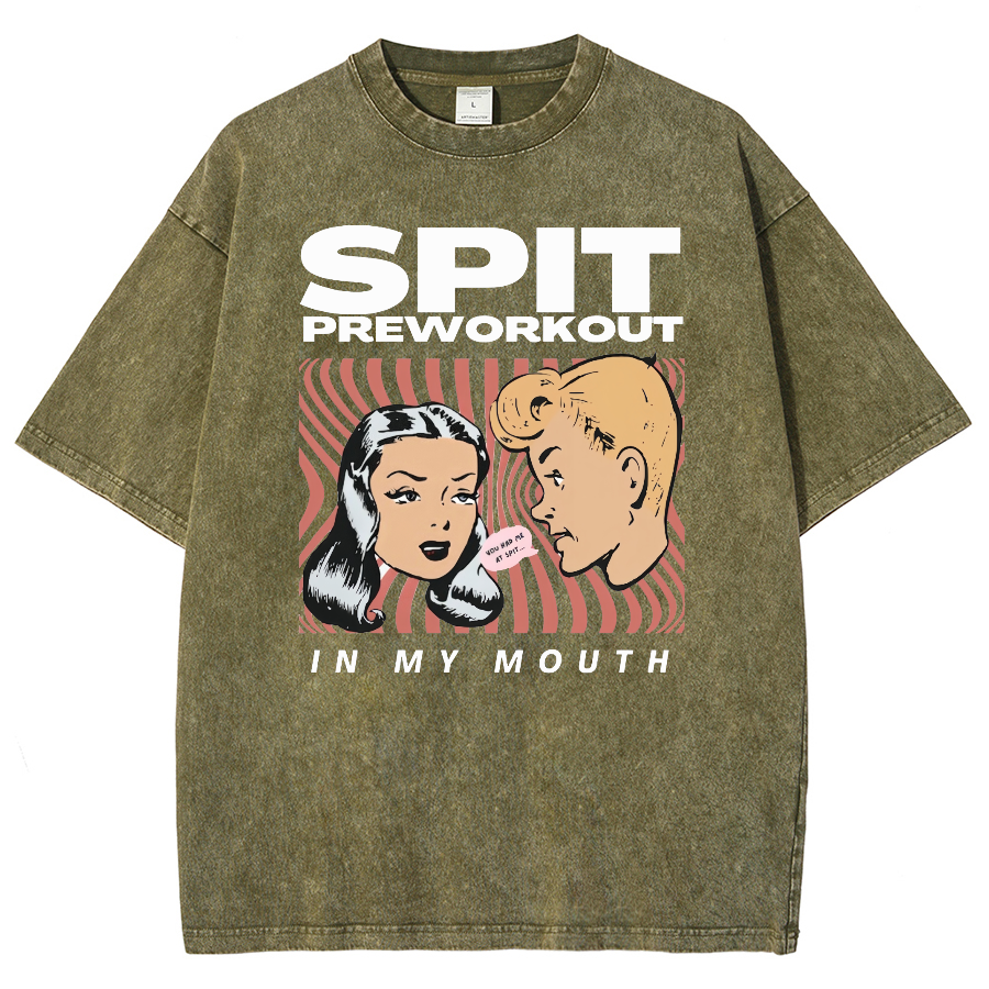 Spit Preworkout Unisex Vintage Washed Short Sleeve T-Shirt