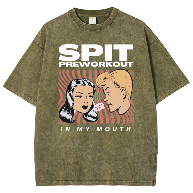 Spit Preworkout Unisex Vintage Washed Short Sleeve T-Shirt