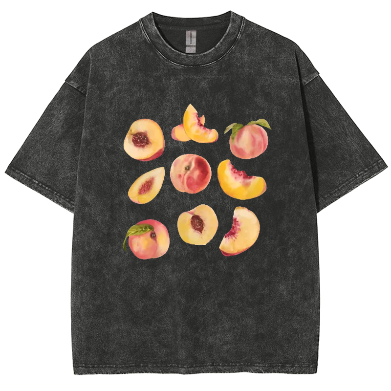 Peach Vintage Unisex Fit Washed T-Shirt