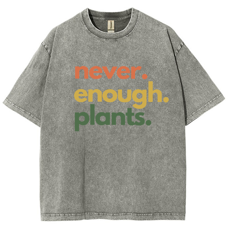 Never Enough Plants Vintage Snowflake Washed T-Shirt