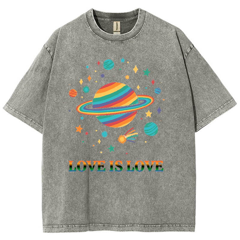 Love Is Love Washed Oversized T-Shirt