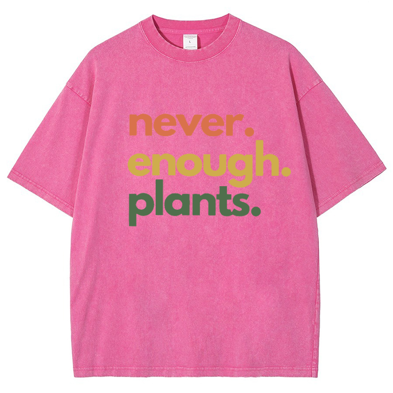 Never Enough Plants Vintage Snowflake Washed T-Shirt