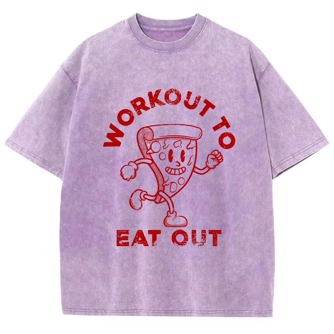 Workout To Eat Out Unisex Fit Washed T-Shirt