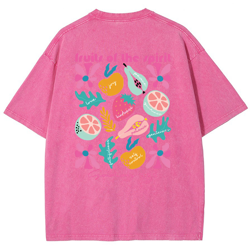 Fruits Of The Sprite Vintage Snowflake Washed T-Shirt