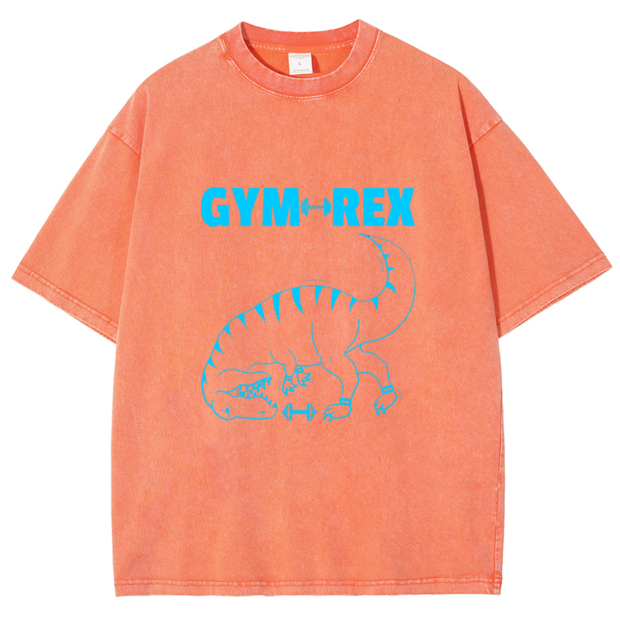 Gym Workout Weights Lifting Unisex Fit Washed T-Shirt