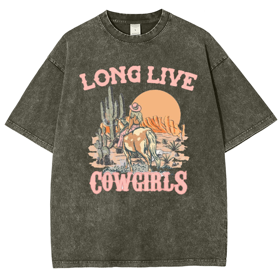 Long Live Cowgirls Washed Oversized T-Shirt