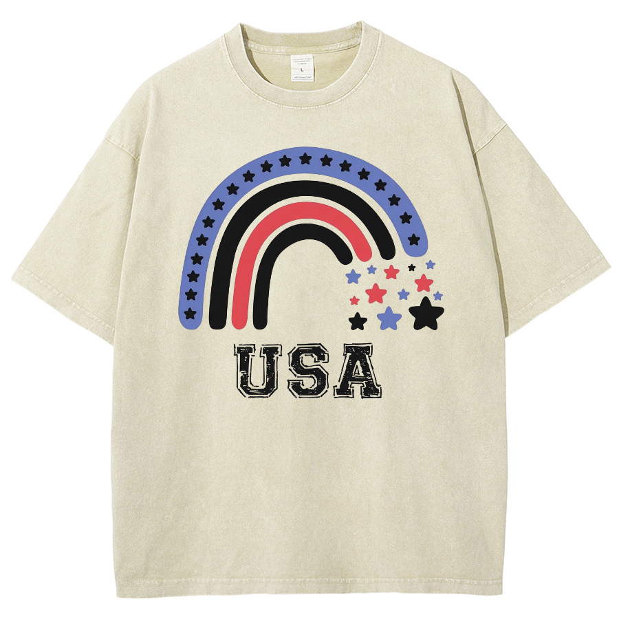 USA Washed Oversized T-Shirt