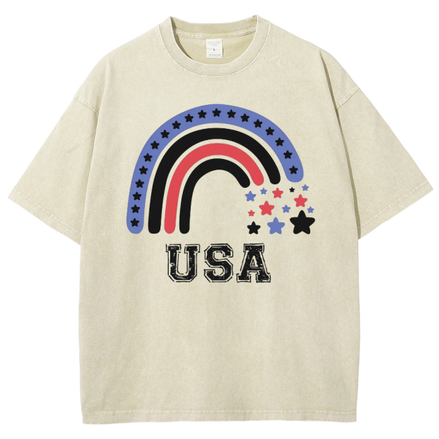 USA Washed Oversized T-Shirt