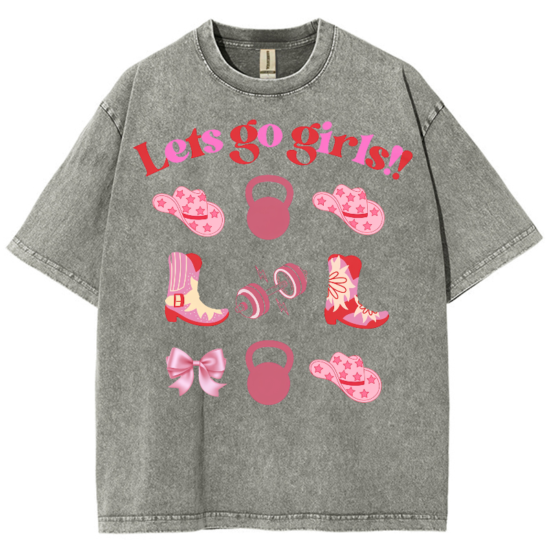 Lets Go Girls Washed Oversized T-Shirt