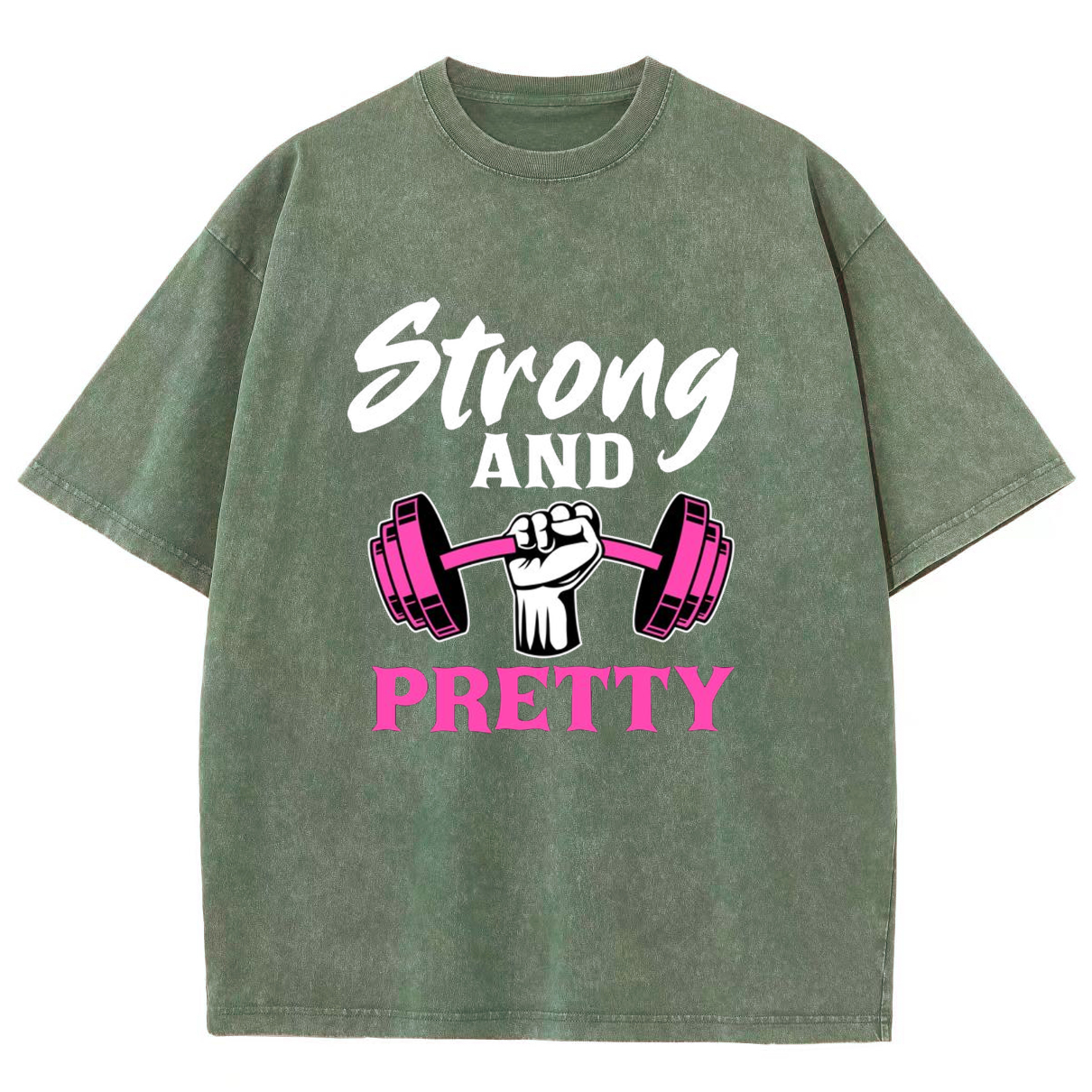 Strong And Pretty Unisex Fit Washed T-Shirt
