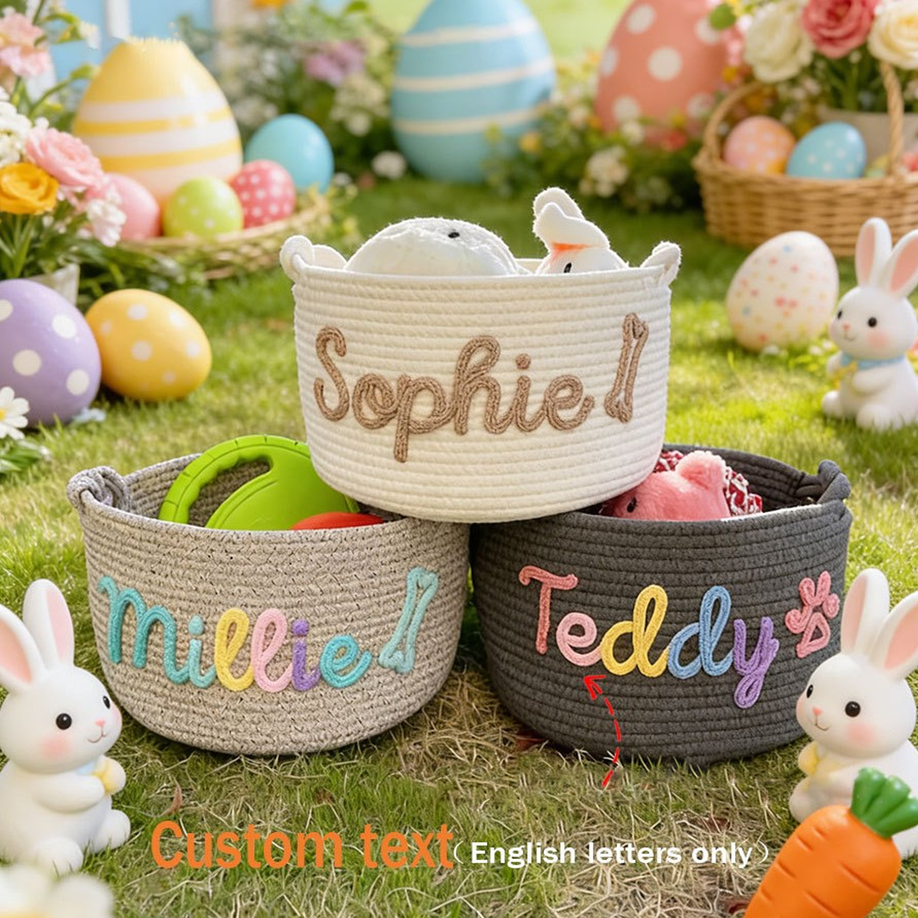 Customized English Alphabet Storage Boxes For Cats And Dogs