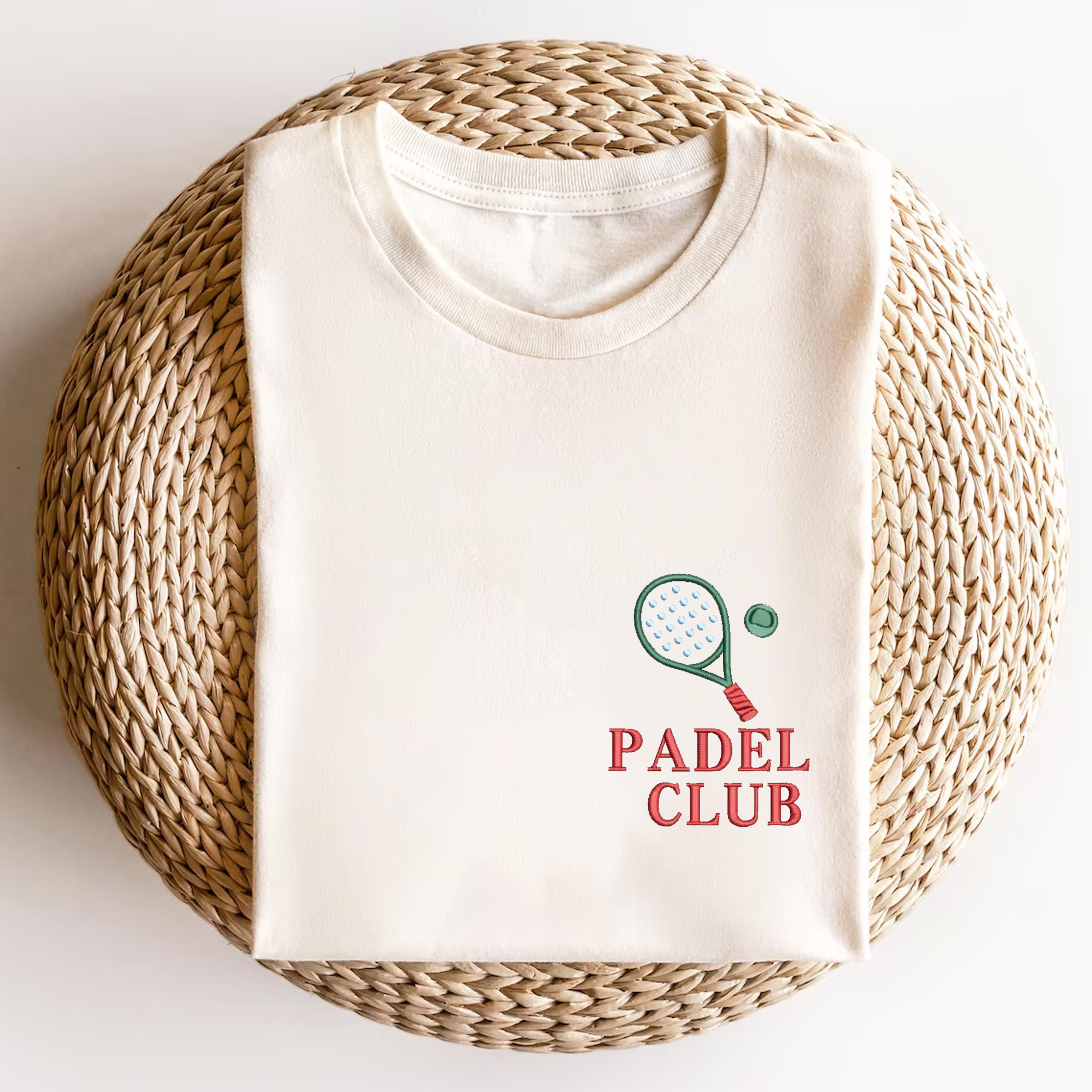 Padel Club Embroidery Unisex Fit Washed T-Shirt