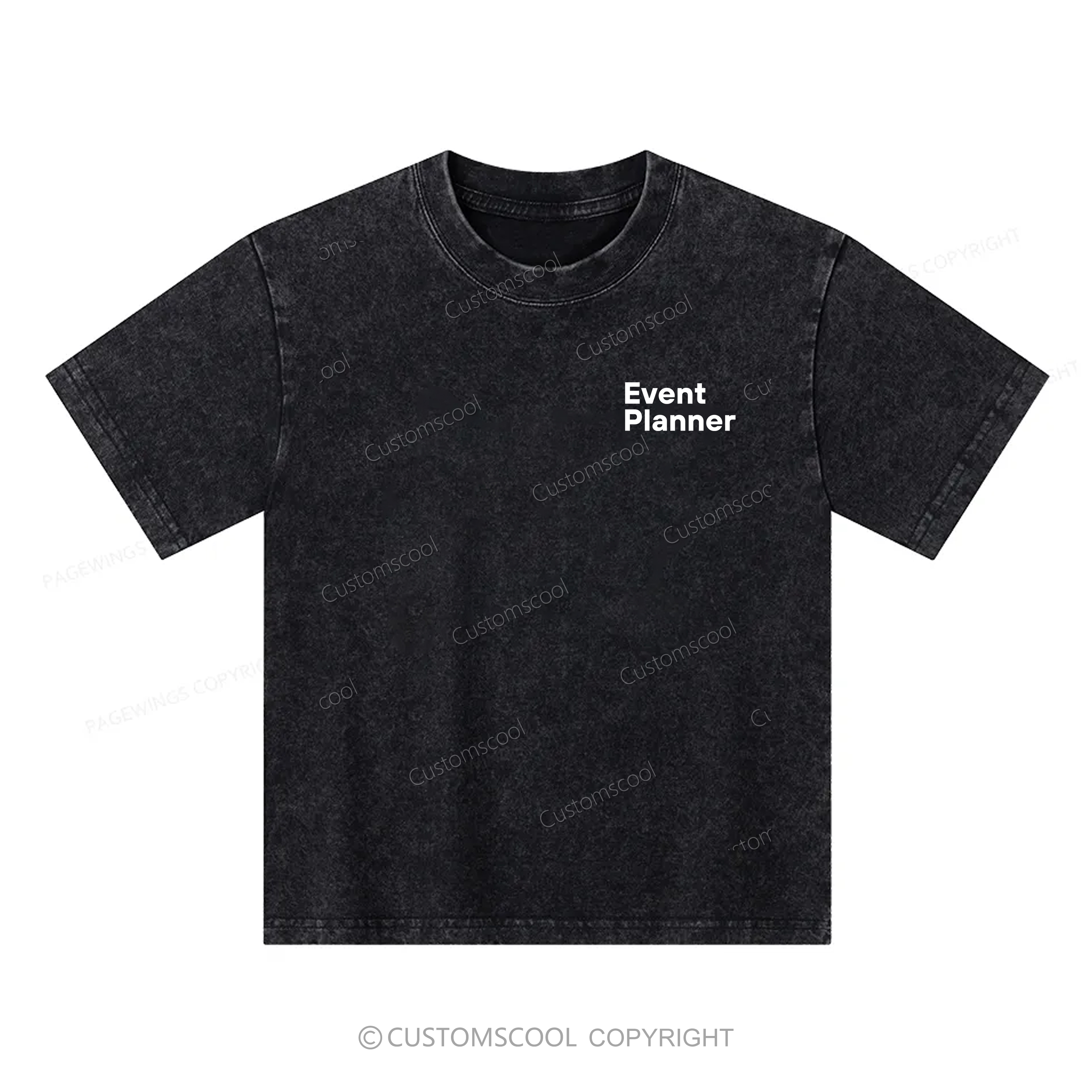 Event Planner Unisex Kids Washed T-shirt Customscool