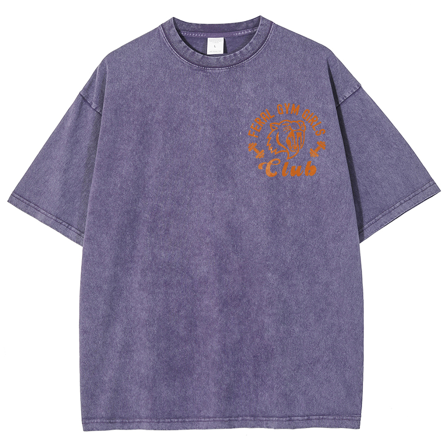 Feral Gym Girl Washed Oversized T-Shirt