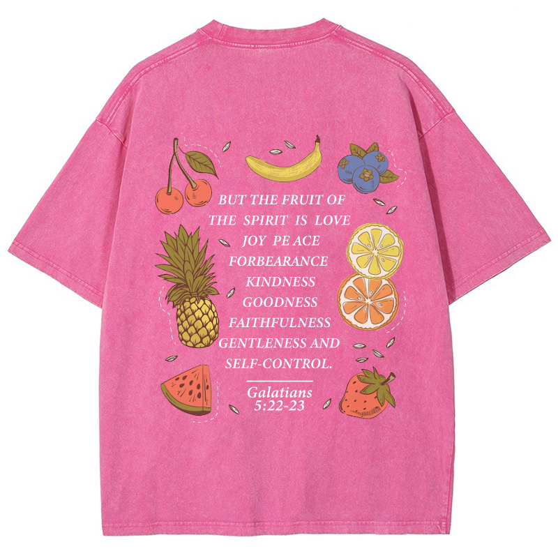 Fruit Of The Spirit Vintage Snowflake Washed T-Shirt
