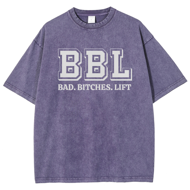 BBL Unisex Fit Washed Oversized T-Shirt