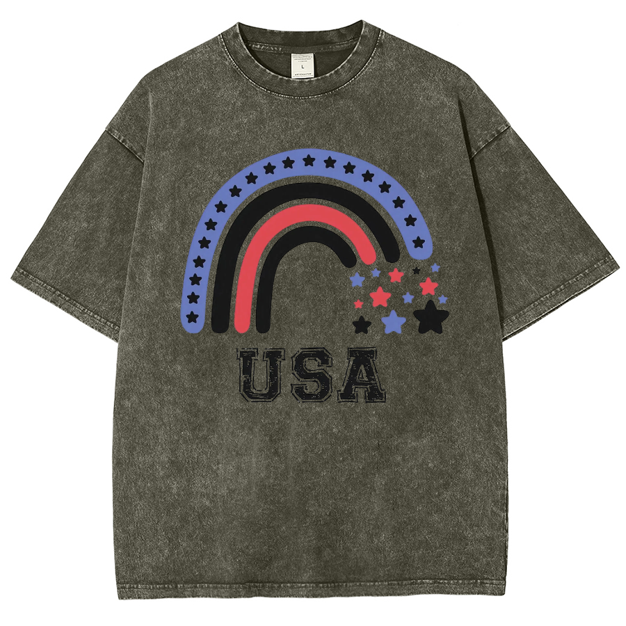 USA Washed Oversized T-Shirt
