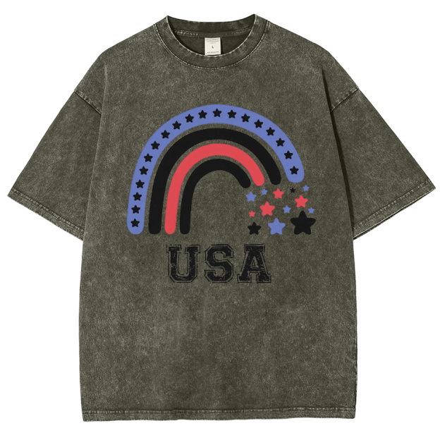 USA Washed Oversized T-Shirt