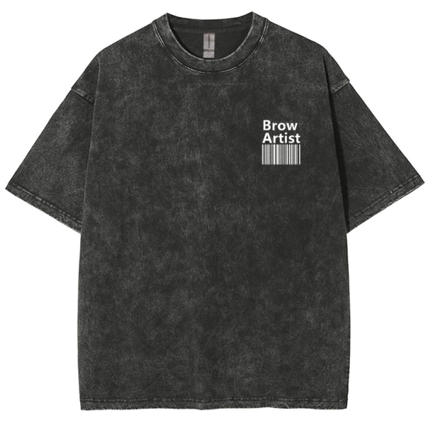Brow Artist Vintage Snowflake Washed T-Shirt Customscool