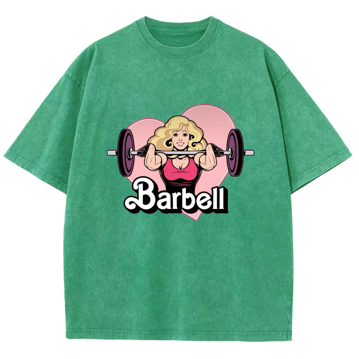 Barbell Girl Unisex Fit Washed T-Shirt