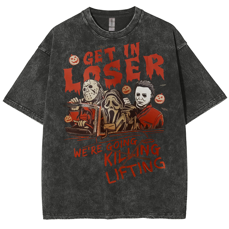 Were Going Lifting Unisex Fit Washed Oversized T-Shirt
