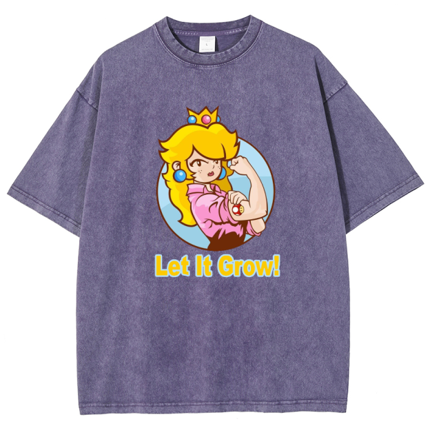 Let It Grow! Unisex Fit Washed T-Shirt
