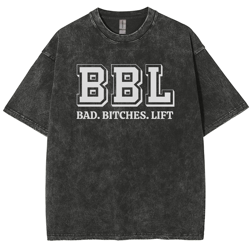 BBL Unisex Fit Washed Oversized T-Shirt