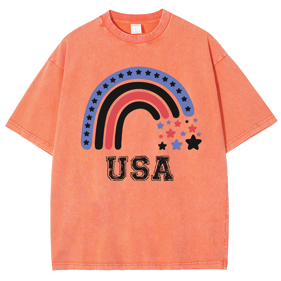 USA Washed Oversized T-Shirt