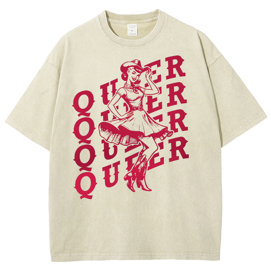 Queer Washed Oversized T-Shirt