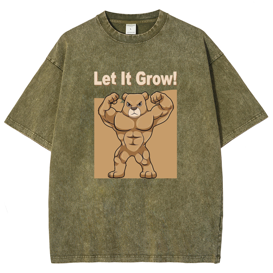 Let It Grow! Unisex Fit Washed T-Shirt