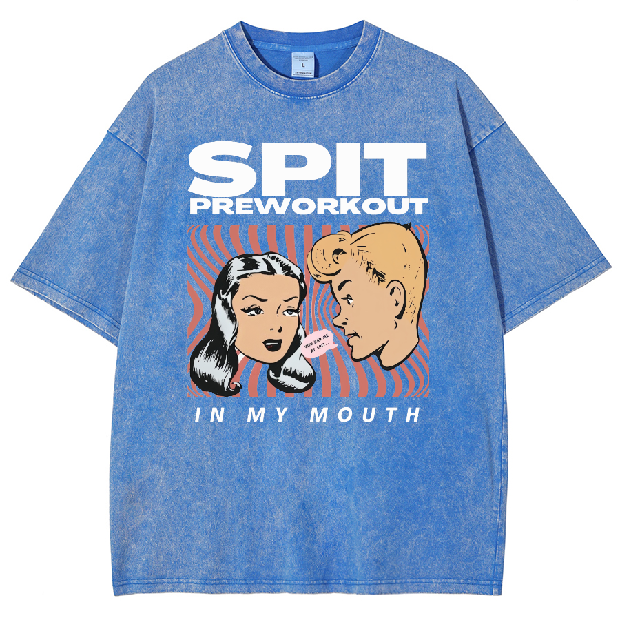 Spit Preworkout Unisex Vintage Washed Short Sleeve T-Shirt