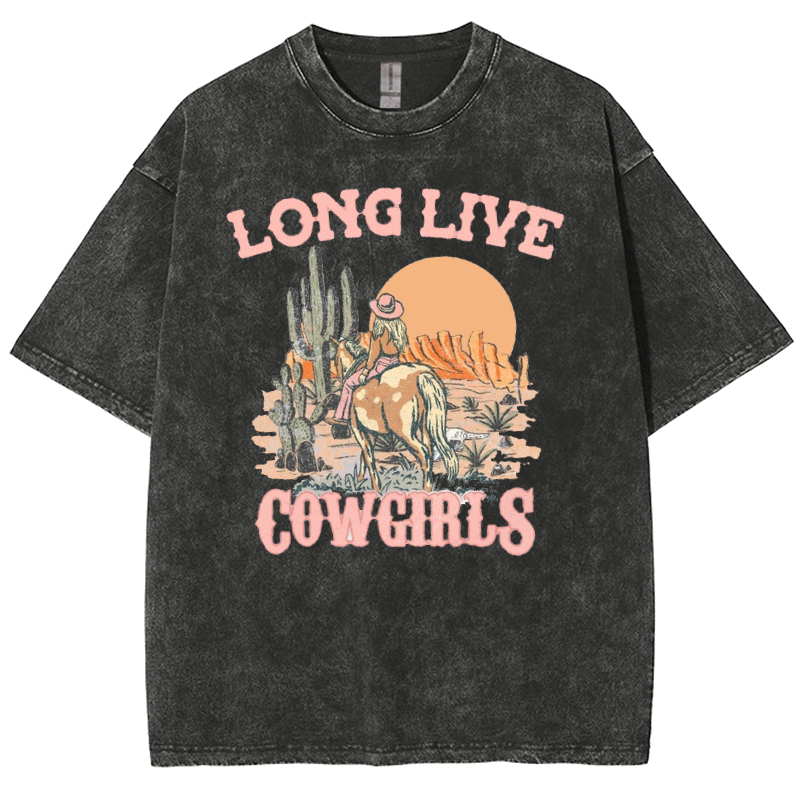 Long Live Cowgirls Washed Oversized T-Shirt