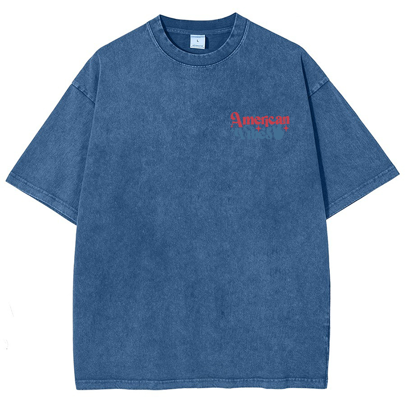 American Vibes Vintage Snowflake Washed T-Shirt